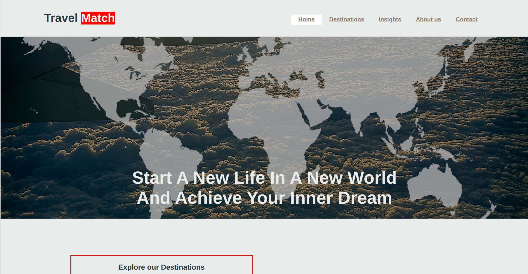 Travel Match:A travel recomendation Platform